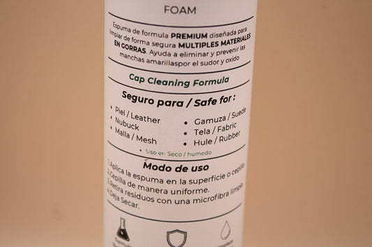 Cap FOAM 200 ml (FOAM Para gorras)
